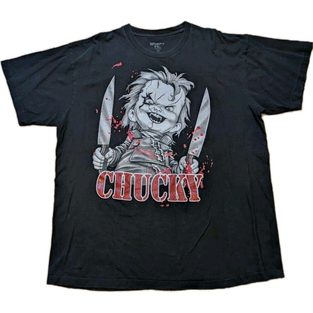 CHUCKY Men’s Graphic T-shirt 3Forty Child’s Play Horror Size 3XL